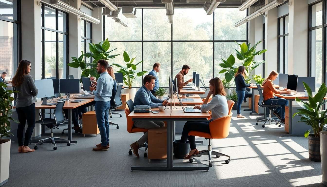 Le bureau hybride : adaptabilit&eacute; et flexibilit&eacute;