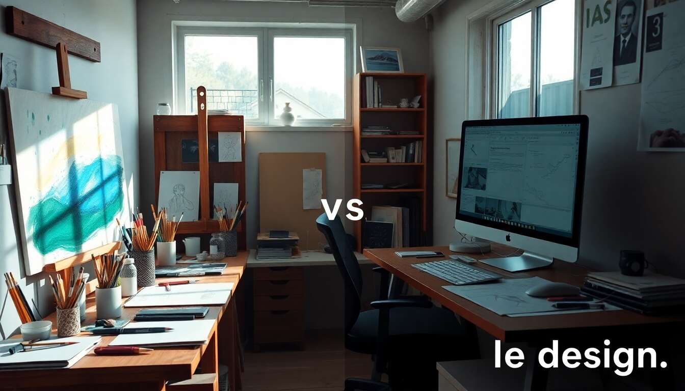 Diff&eacute;rences majeures entre arts plastiques et design