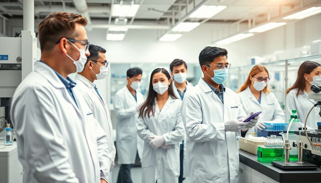 Les diff&eacute;rents types de postes en laboratoire