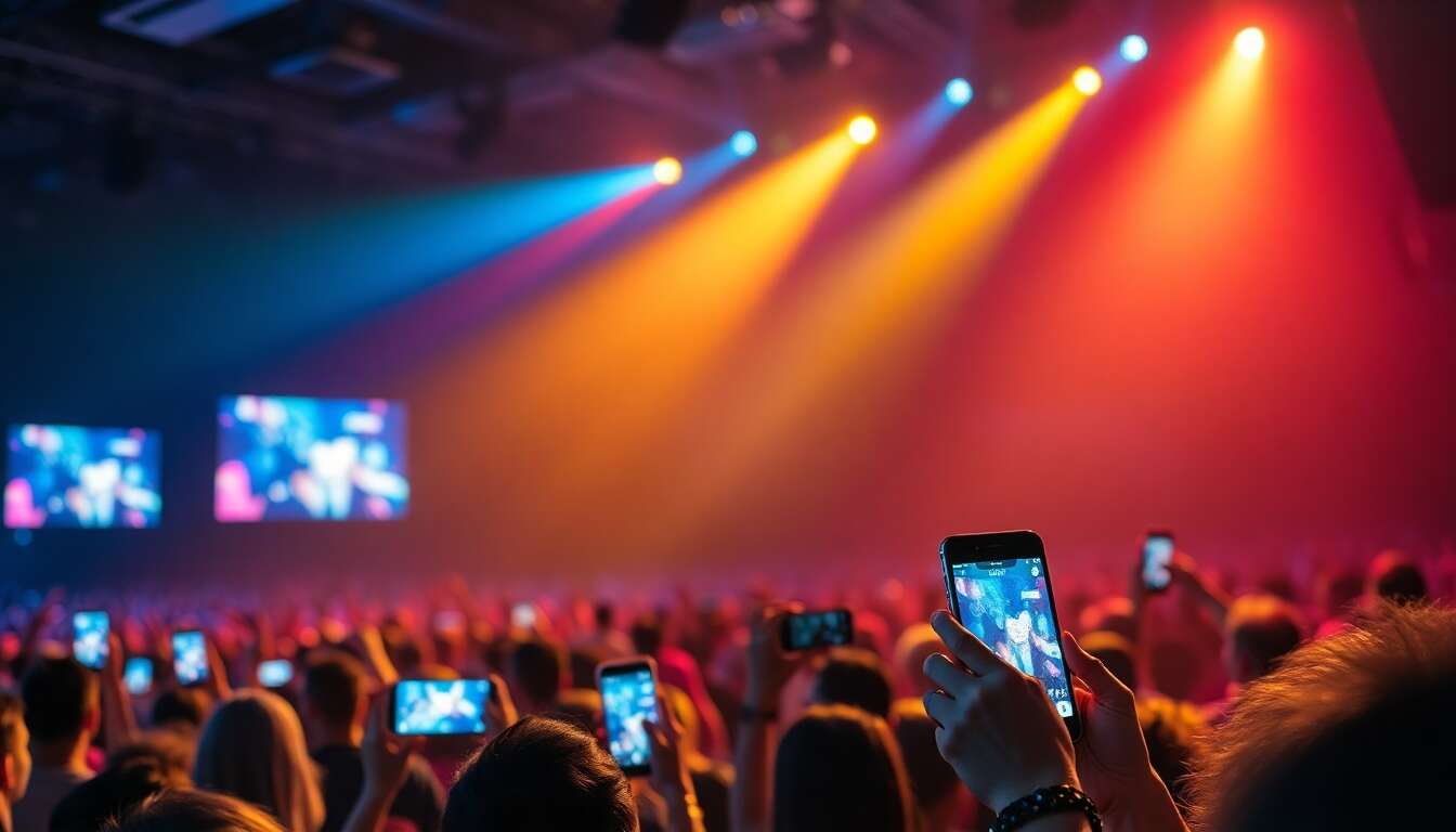 Le r&ocirc;le des r&eacute;seaux sociaux dans la promotion des concerts en direct