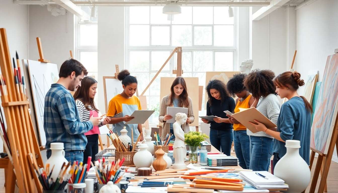 Exploration des sp&eacute;cialit&eacute;s artistiques et leurs d&eacute;bouch&eacute;s