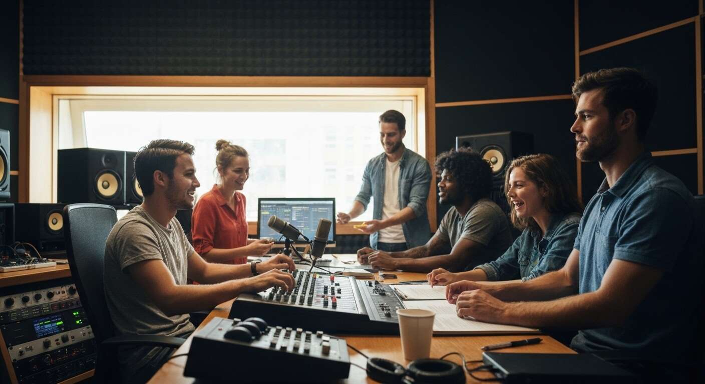 R&ocirc;le des techniciens du son et producteurs musicaux